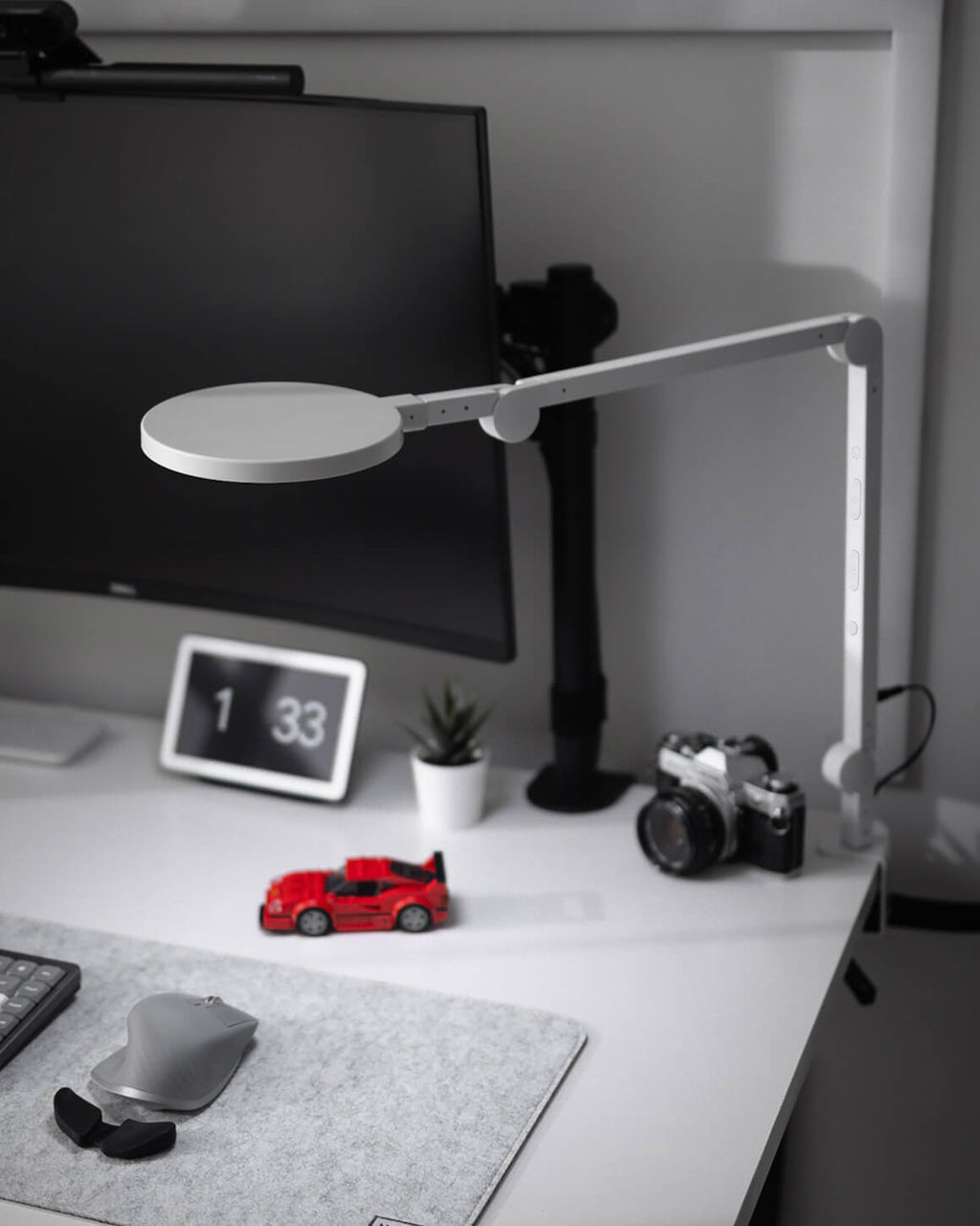 LED Desk Lamp, Edge Light 2.0 White Open Box, Adjustable Design for Desk Reading, Study Spaces and Home Hobby Lighting image 5
