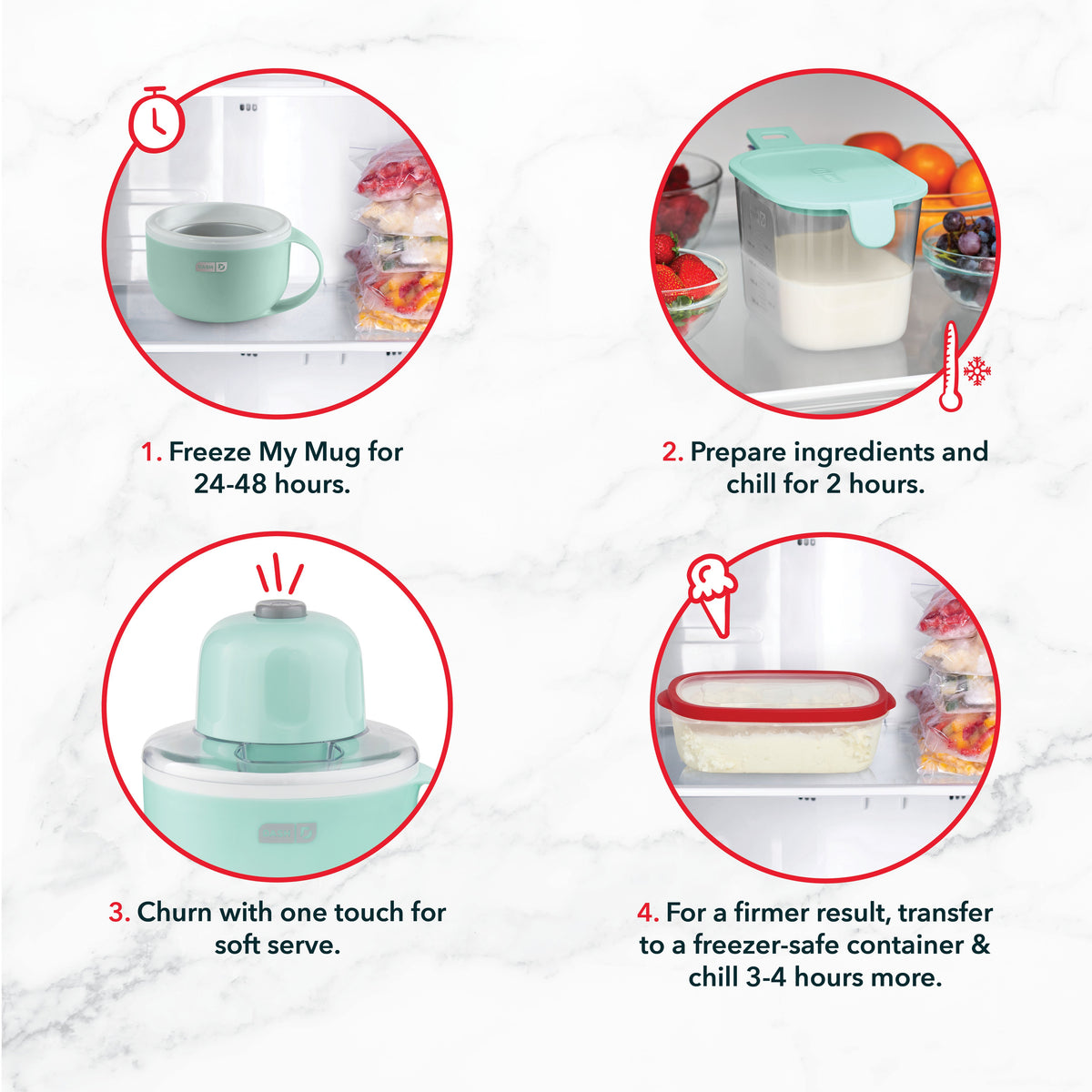 Coffee Mug, My Ice Cream Maker for Everyday Drinks, Home and Entertaining, 2 Sizes and 2 Colors image 5