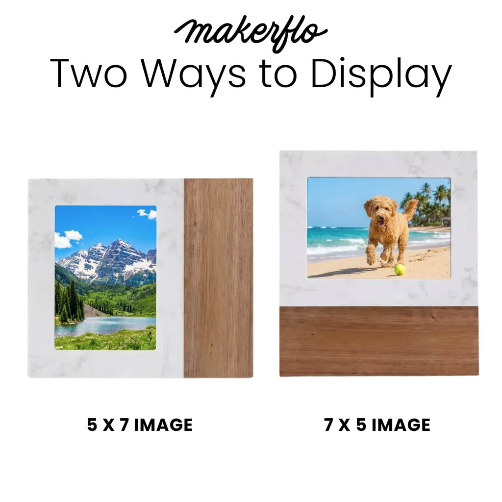 Wood Picture Frame, Marble 5 x 7 for Living Rooms, Bedrooms and Home Offices, 2 Order by Options image 5