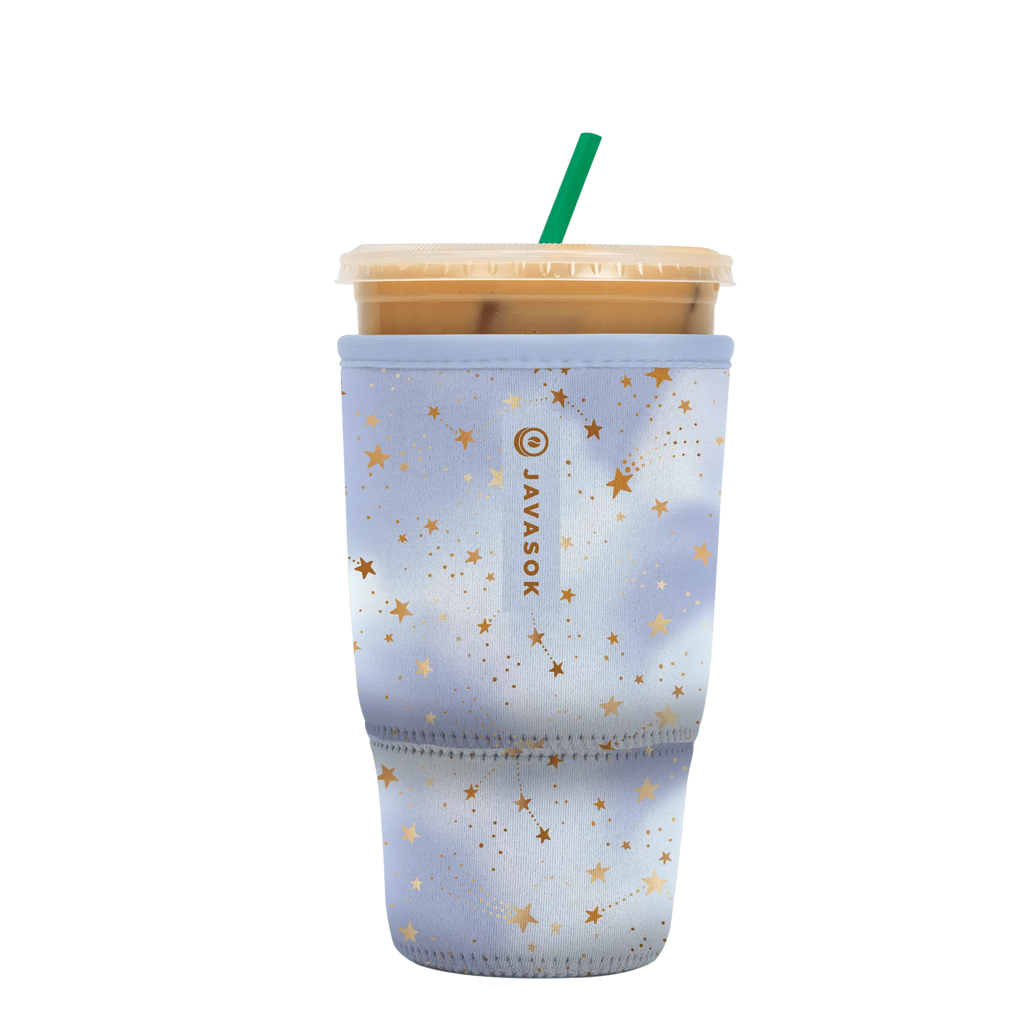 Reusable Cup Sleeve, Cosmic Glitter, Neoprene Construction for Iced Coffee, Cold Drinks and Condensation Control image 5