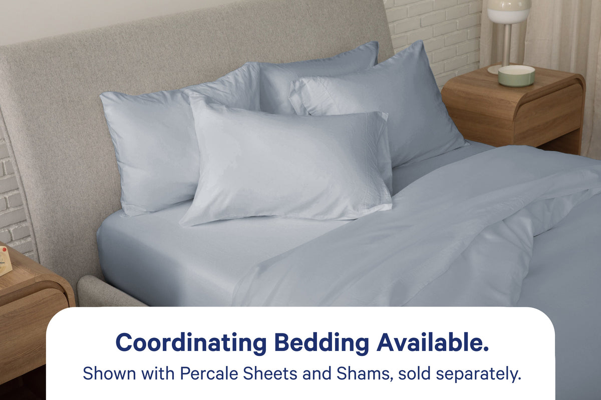 Duvet Cover, Percale for Bedroom Layering, Comforter Covers and Everyday Bedding, 3 Sizes and 6 Colors image 5