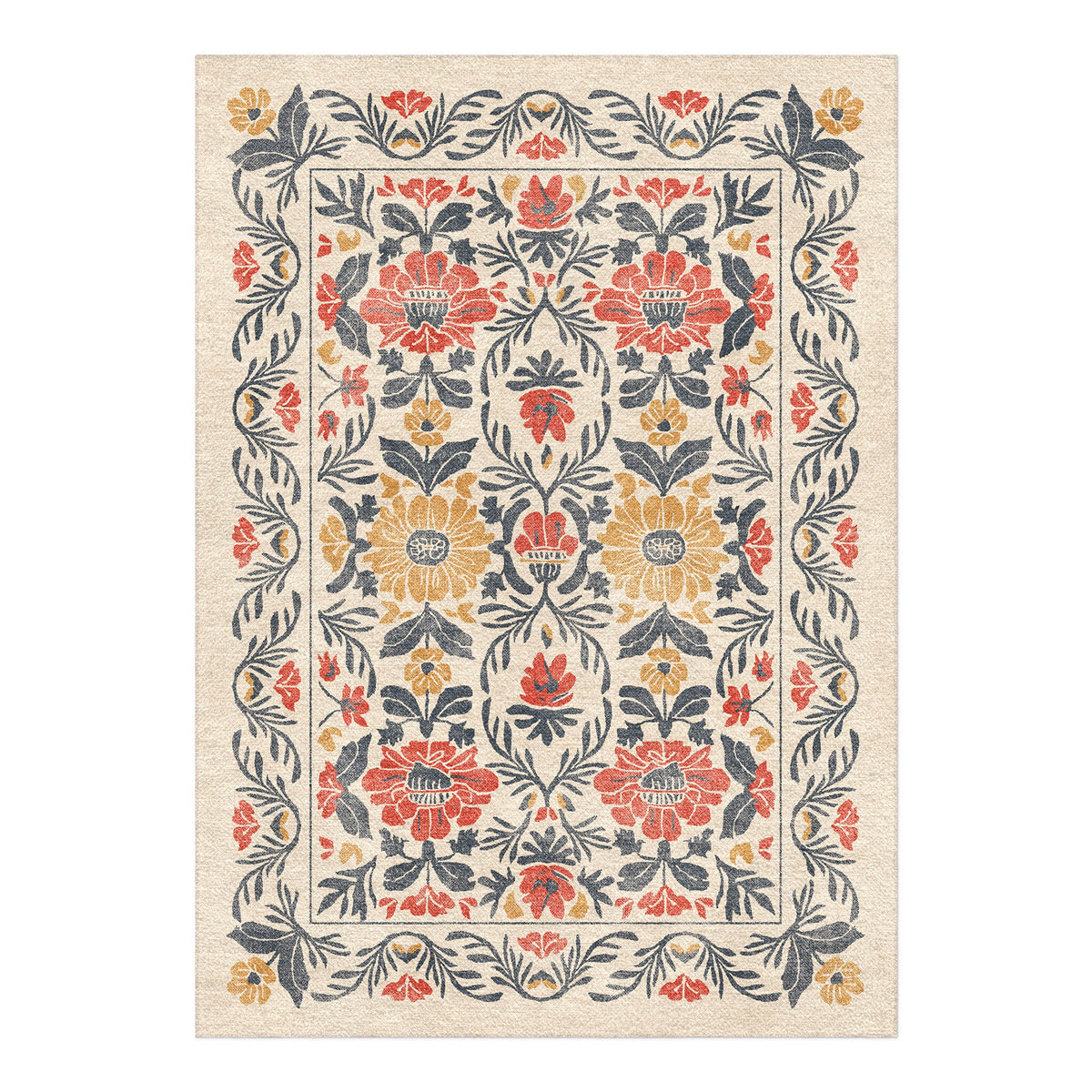 Area Rug, Corriana Navy & Red for Living Rooms, Bedrooms and Entryways, 10 Size Options, Designed for Hallways, Dining Spaces and Home Decor image 5