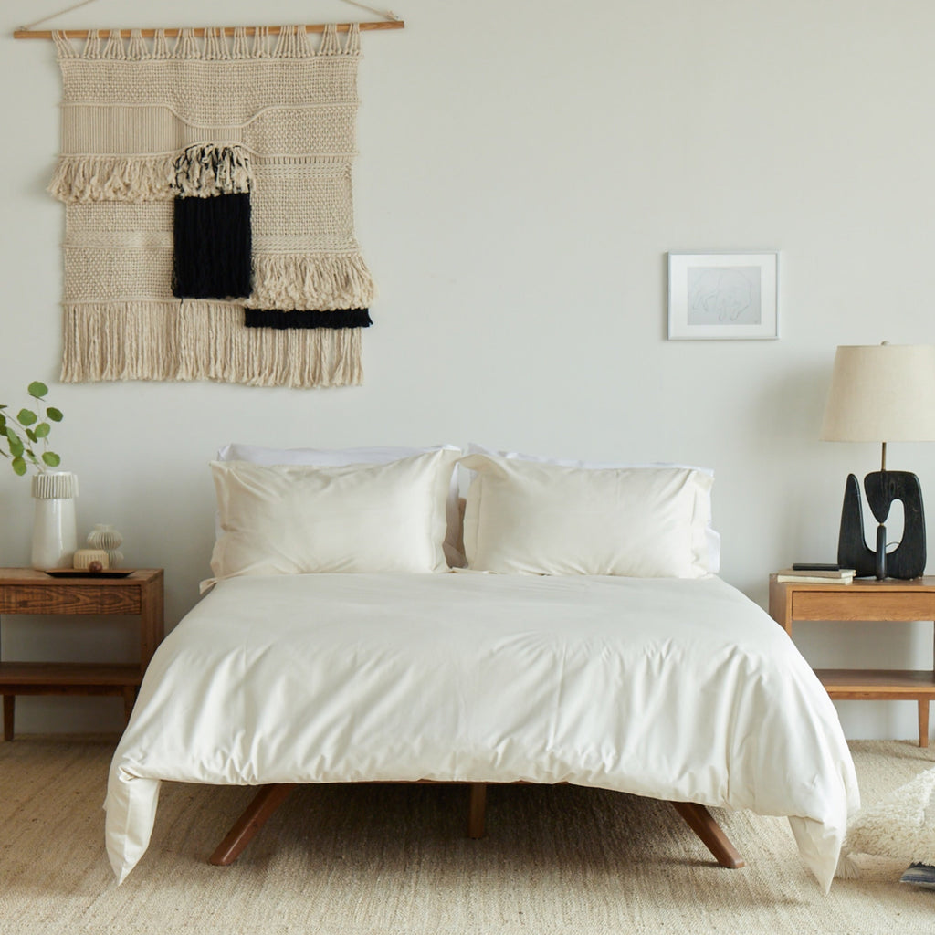 Duvet Cover, Organic Cotton for Bedroom Layering, Comforter Covers and Everyday Bedding, 3 Sizes and 4 Colors image 5
