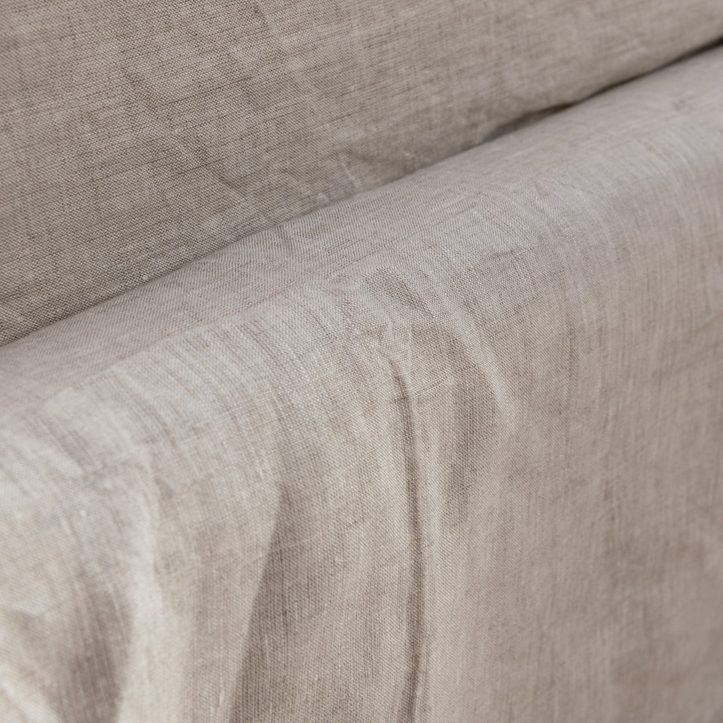 Bed Skirt, Tailored Linen Pleated Split Corners and High for Guest Beds, Bedroom Decor and Underbed Coverage, 6 Size Options image 5
