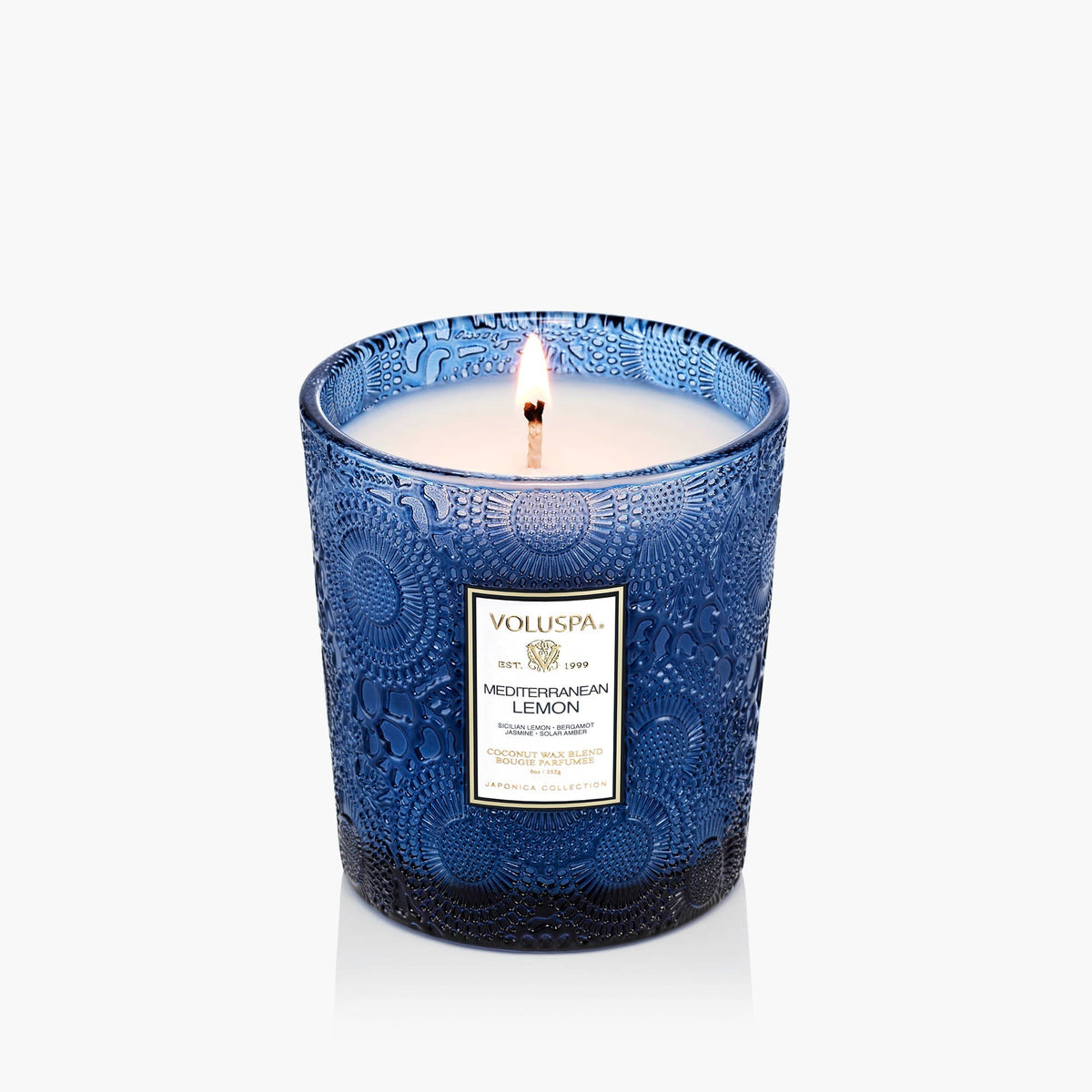 Scented Candle, Mediterranean Lemon Classic for Living Room Ambience, Mantel Displays and Home Fragrance image 5