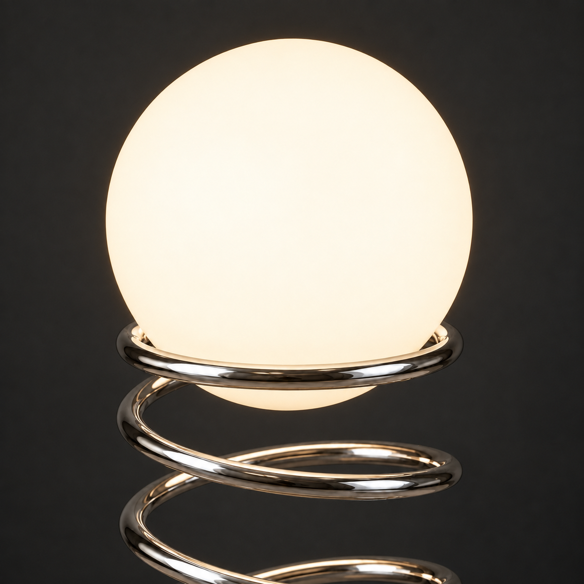 Portable Table Lamp, Spiral Spring for Desks, Side Tables and Warm Room Lighting, 2 Color Options image 5