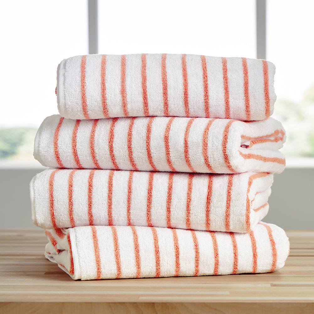 Bath Linen, 100% Cotton Cabana Towel Set (4 Pack) for Home Bathrooms and Everyday Care, 5 Color Options image 5