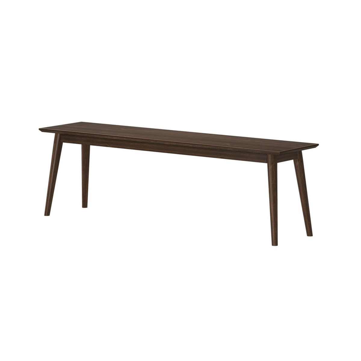 Dining Bench, Mid Century Modern 59", Solid Wood Construction for Dining Rooms, Kitchen Tables and Everyday Seating, 2 Color Options image 5