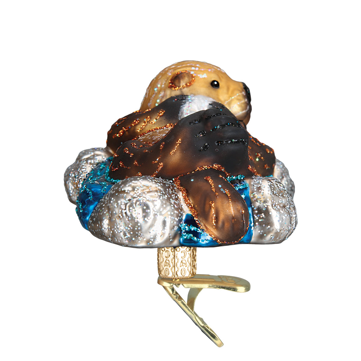 Seasonal Home Decor, Floating Sea Otter Ornament for Mantels, Tables and Seasonal Decorating image 5