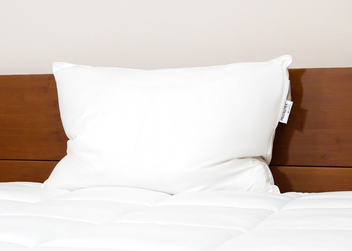 Bed Pillow, White Duck Down & Feather 75% Feather 25% Down, Machine-Washable Care for Sleeping, Reading and Bedroom Comfort, 3 Size Options image 5