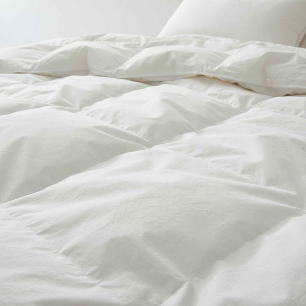 Down Comforter, Organic Cotton, Lightweight Design for Everyday Bedding and Comfortable Sleep, 4 Size Options image 5