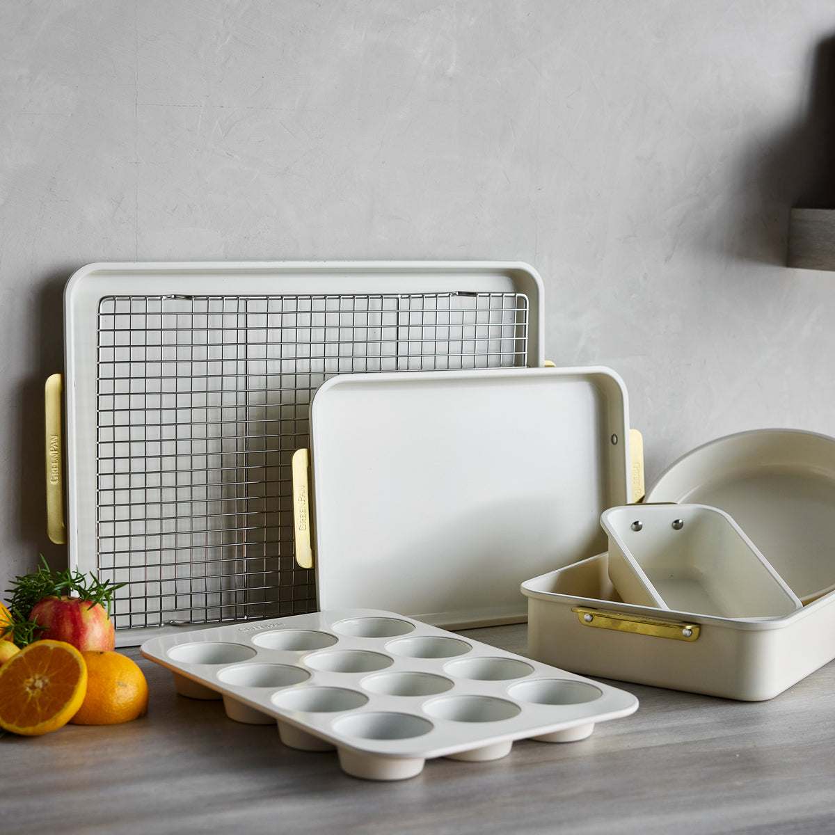 Kitchen Cookware, Reserve 13" x 9" Rectangular Pan Cream for Everyday Meals and Home Cooking image 5