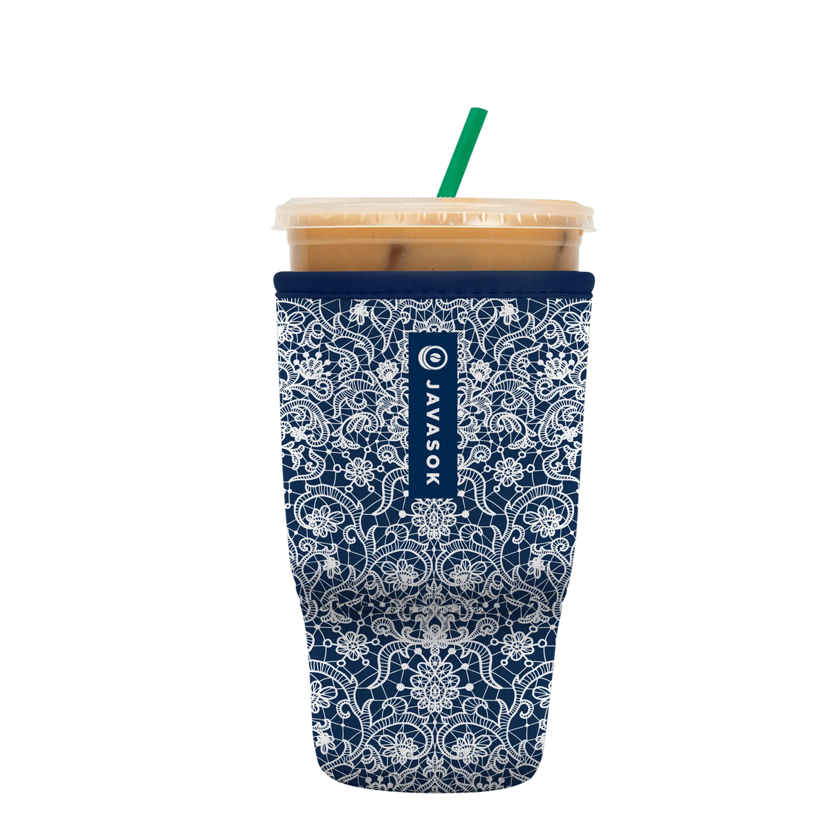 Reusable Cup Sleeve, Royal Lace, Neoprene Construction for Coffee Cups, Daily Commutes and Dry Hands image 5