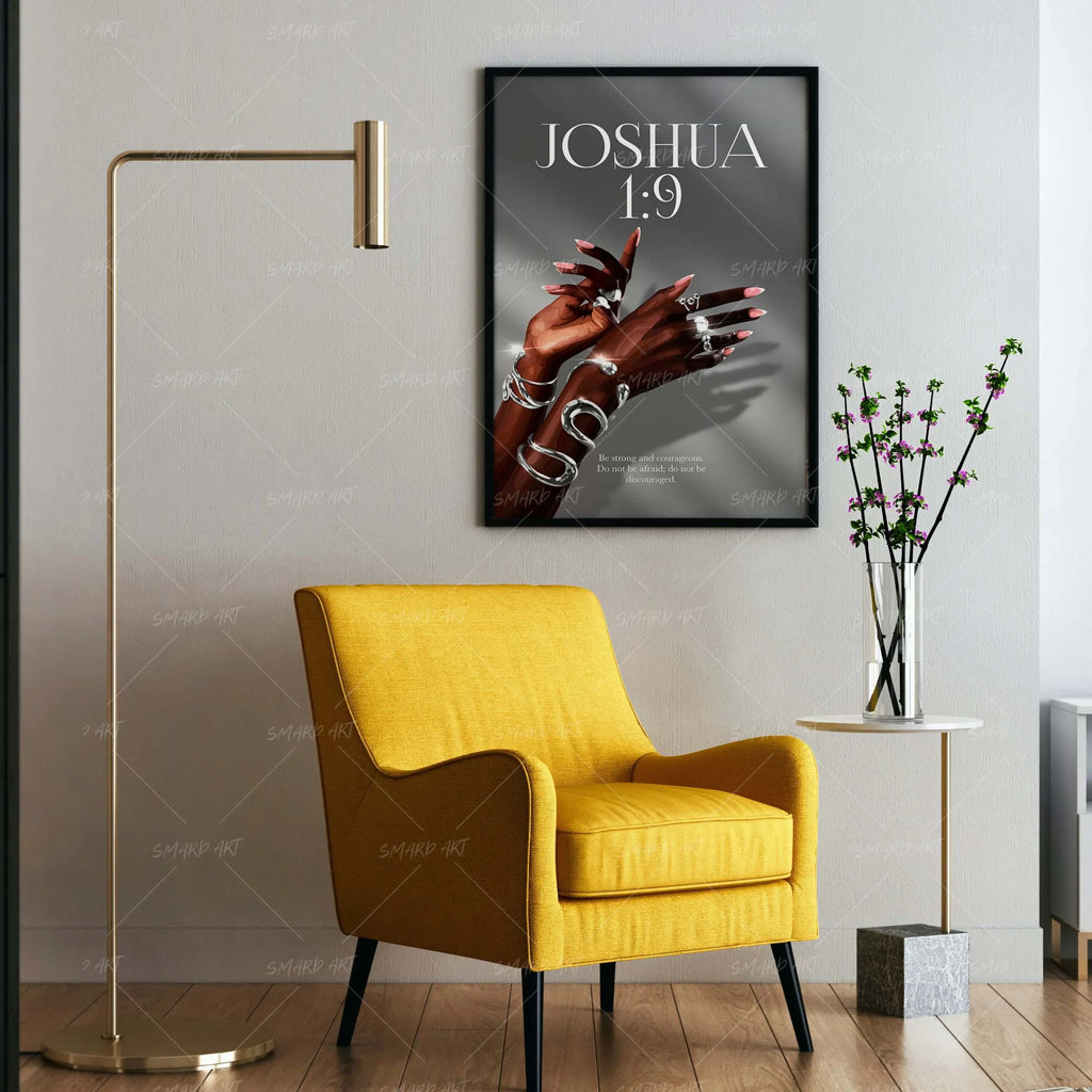 Wall Art Print, Joshua 1:9 for Gallery Walls and Modern Room Decor, 4 Size Options, Designed for Living Rooms, Bedrooms and Home Offices image 5