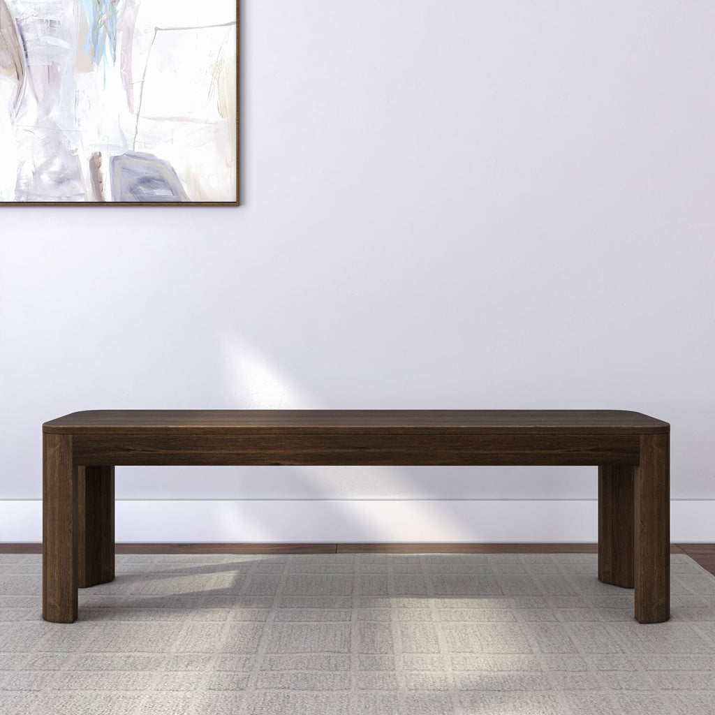 Dining Bench, Contour 58" for Dining Tables, Family Meals and Kitchen Seating, 2 Sizes and 3 Colors image 5