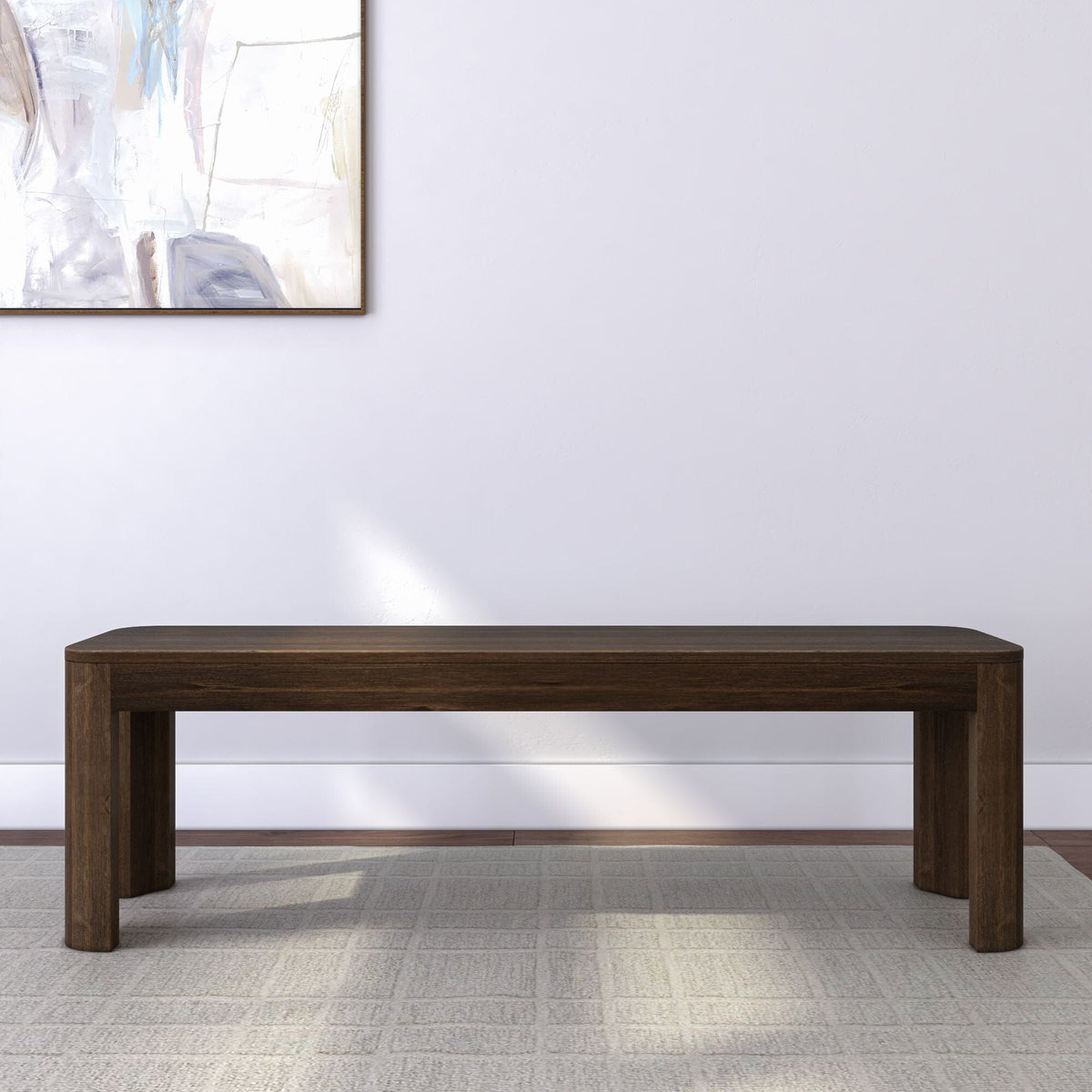 Dining Bench, Contour 58" for Dining Tables, Family Meals and Kitchen Seating, 2 Sizes and 3 Colors image 5