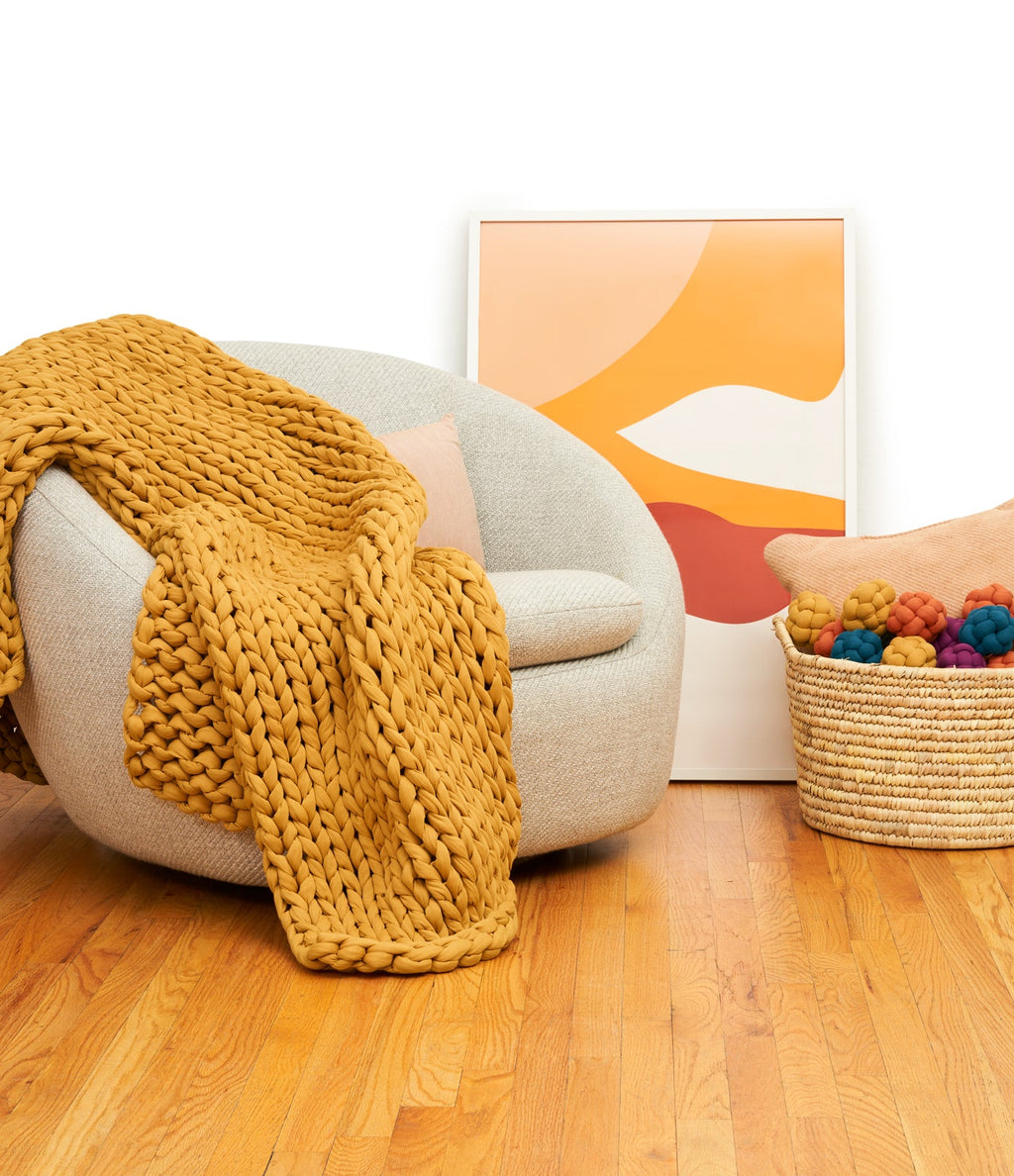 Cozy Throw Blanket, Cotton Weighted for Sofas, Beds and Relaxing at Home, 32 Color Options image 5