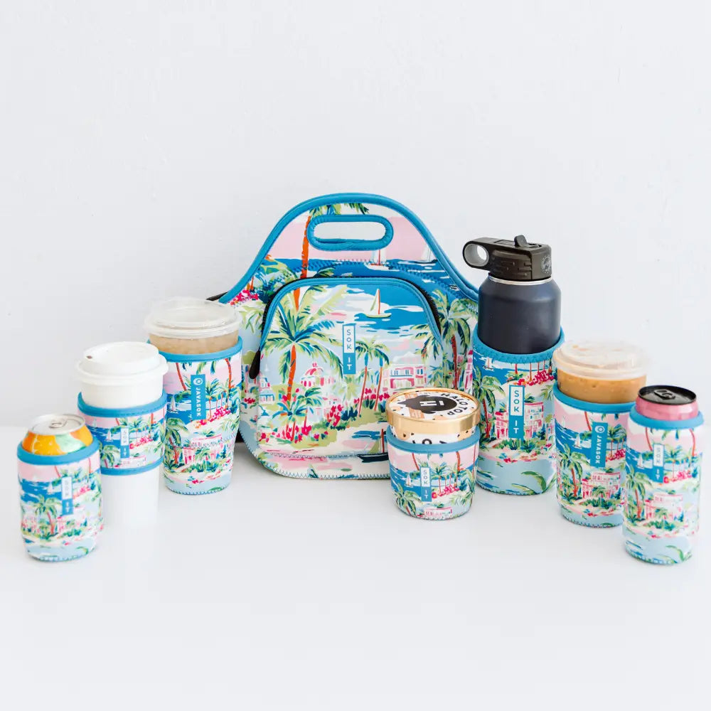 Reusable Cup Sleeve, Beachside Bliss, Lightweight Design, Neoprene Construction for Coffee Cups, Daily Commutes and Dry Hands image 5