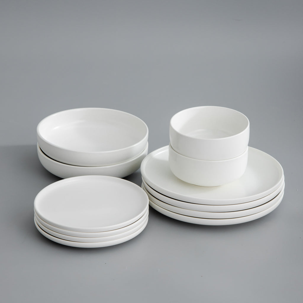 Dinnerware, Minimalist Salad Plate for Everyday Meals and Table Settings, 4 Sizes and 5 Colors image 5