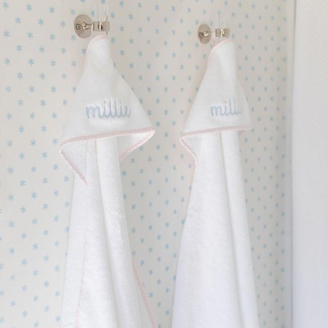 Bath Linen, Baby Hooded Towel, Organic Cotton Shell for Daily Bathroom Routines and Guest Baths, 18 Color Options image 5