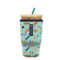 Reusable Cup Sleeve, Happy Healers, Neoprene Construction for Iced Coffee, Cold Drinks and Condensation Control image 5