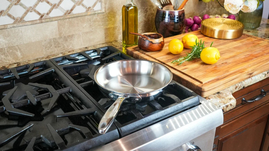 Kitchen Cookware, 8.5 Inch Stainless Steel Fry Pan for Everyday Meals and Home Cooking, Designed for Stovetop Cooking and Daily Meal Prep image 5