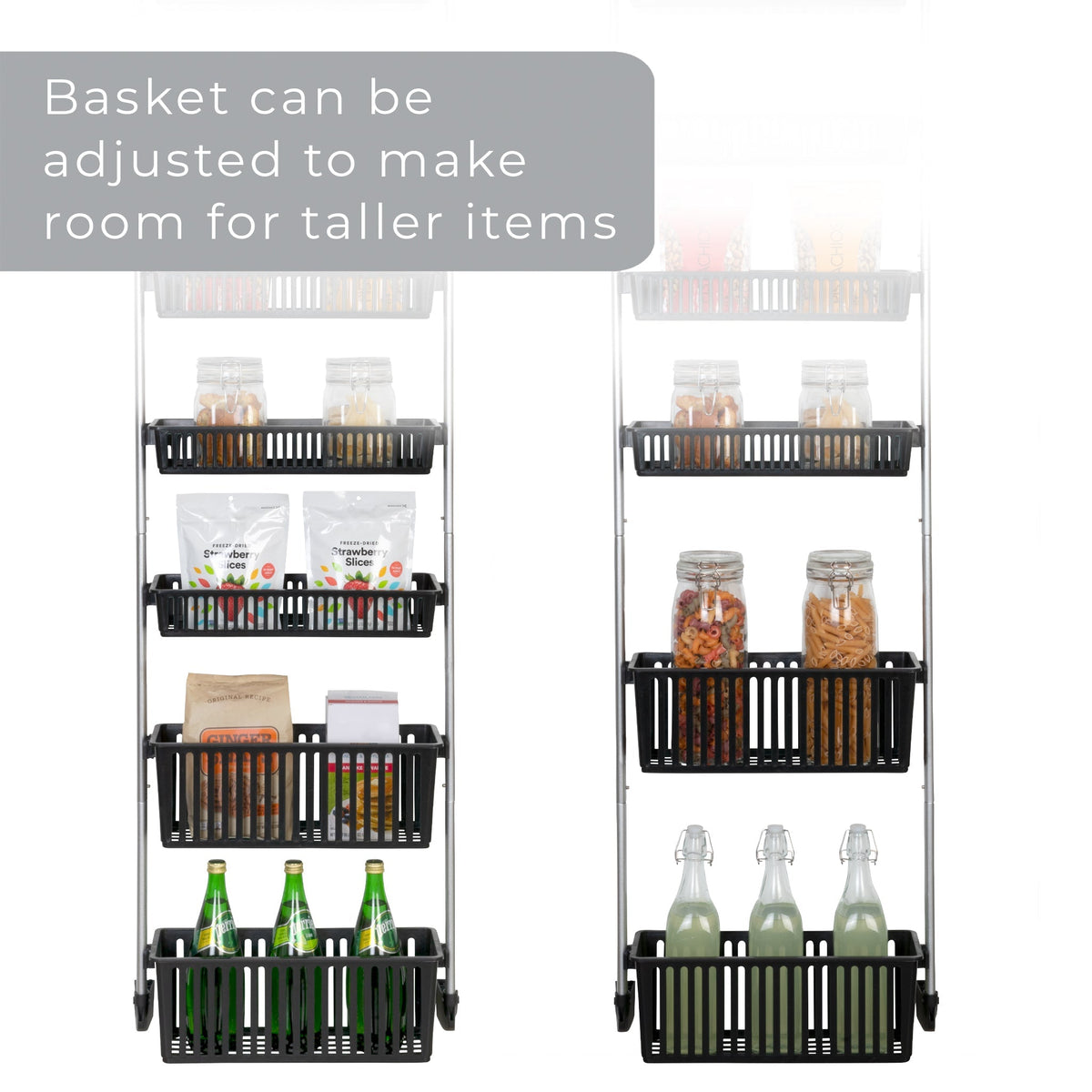 Home Storage Organizer, Over Door Pantry Multiple Sizes for Closets, Shelves and Everyday Organization, 3 Sizes and 5 Colors image 5