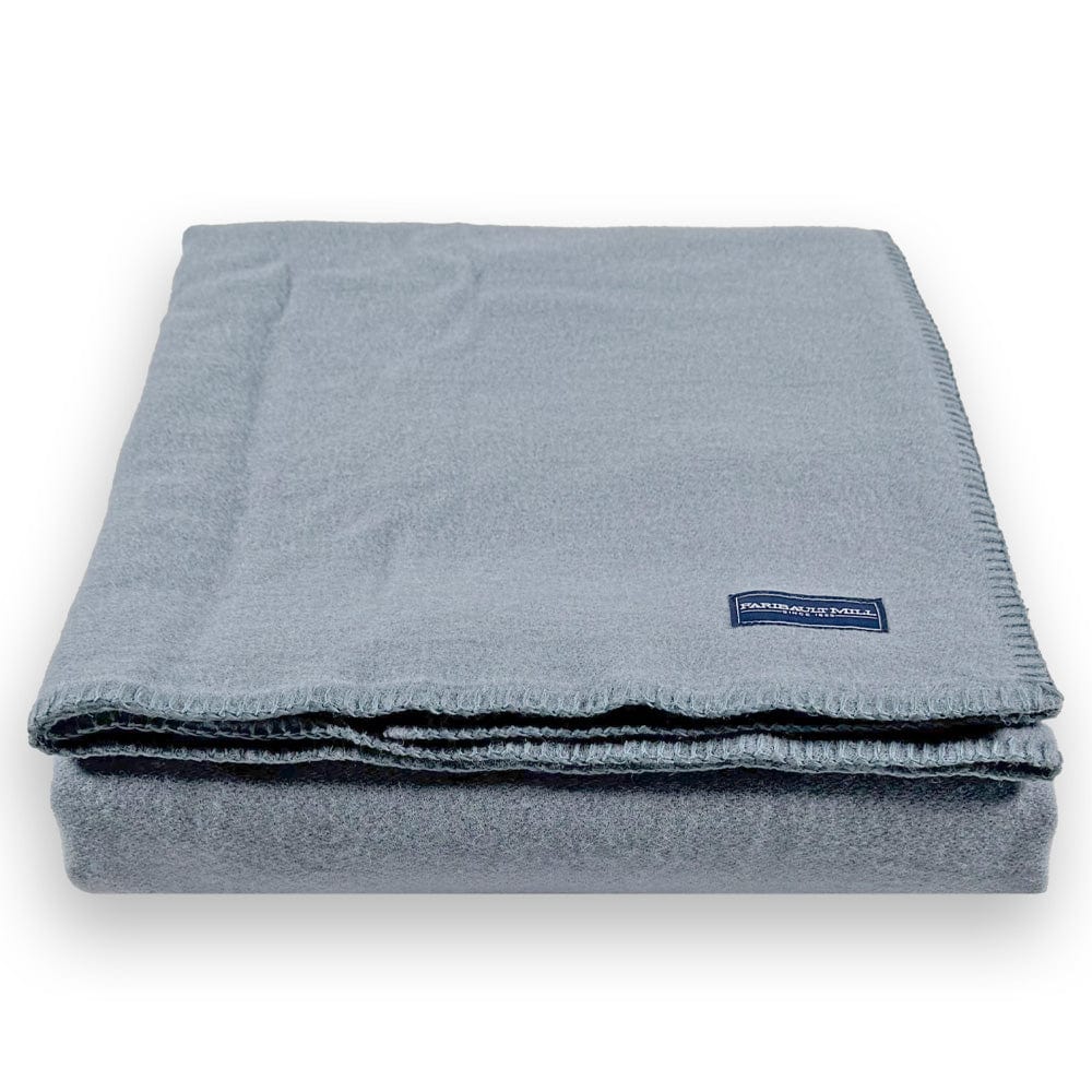 Cozy Throw Blanket, Pure & Simple Wool Sky Blue, Lightweight Design, Machine-Washable Care for Sofas, Beds and Relaxing at Home image 5