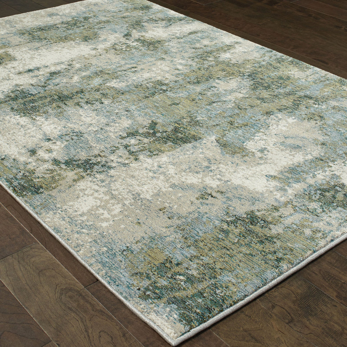 Area Rug, Evolution 8039E Blue Green for Living Rooms, Bedrooms and Entryways, 11 Size Options image 5