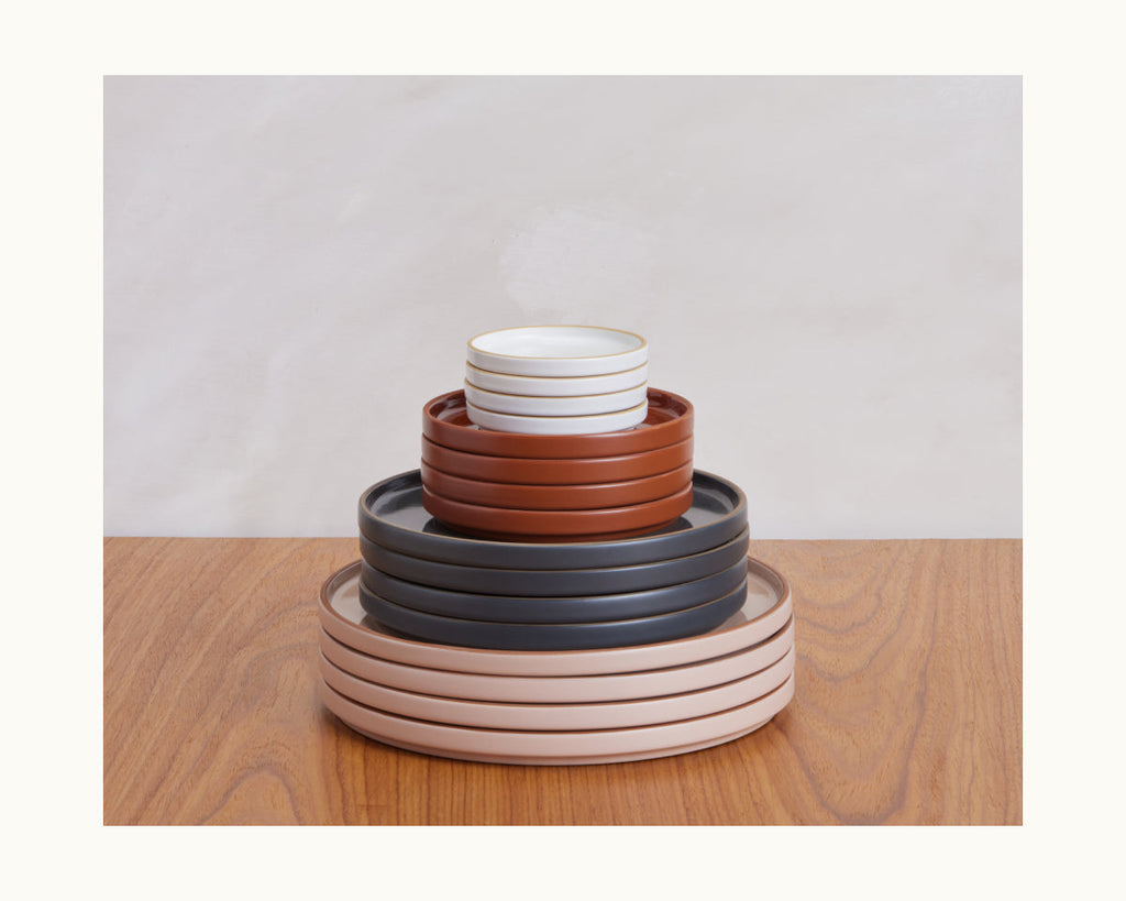 Dinnerware, Salad Plates, Ceramic Construction for Family Dining, Serving and Entertaining, 5 Color Options image 5
