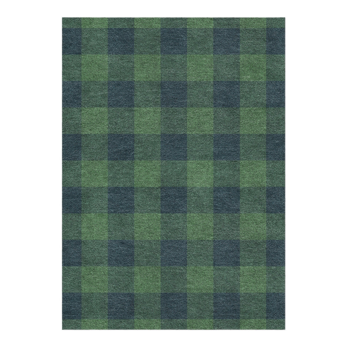 Area Rug, Buffalo Plaid Green & Navy for Hallways, Dining Spaces and Home Decor, 10 Size Options image 5
