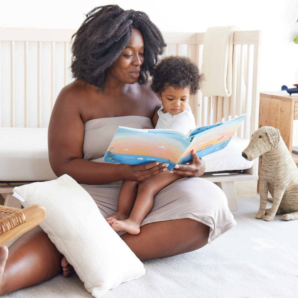 Bed Pillow, Organic Toddler, Breathable Construction for Sleeping, Reading and Bedroom Comfort, 2 Options image 5