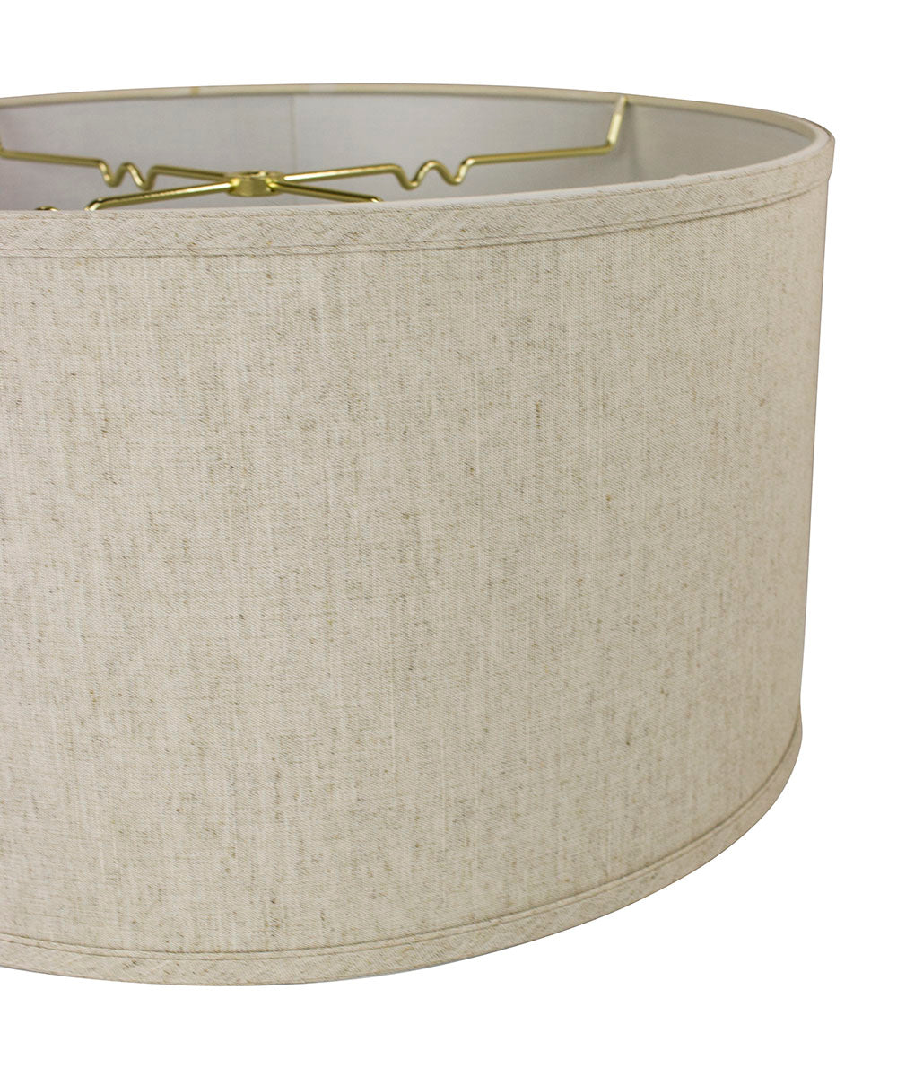 Lamp Shade, 18"W x 10"H Textured Oatmeal Shallow Drum for Lamp Replacement, Reading Corners and Living Spaces image 5