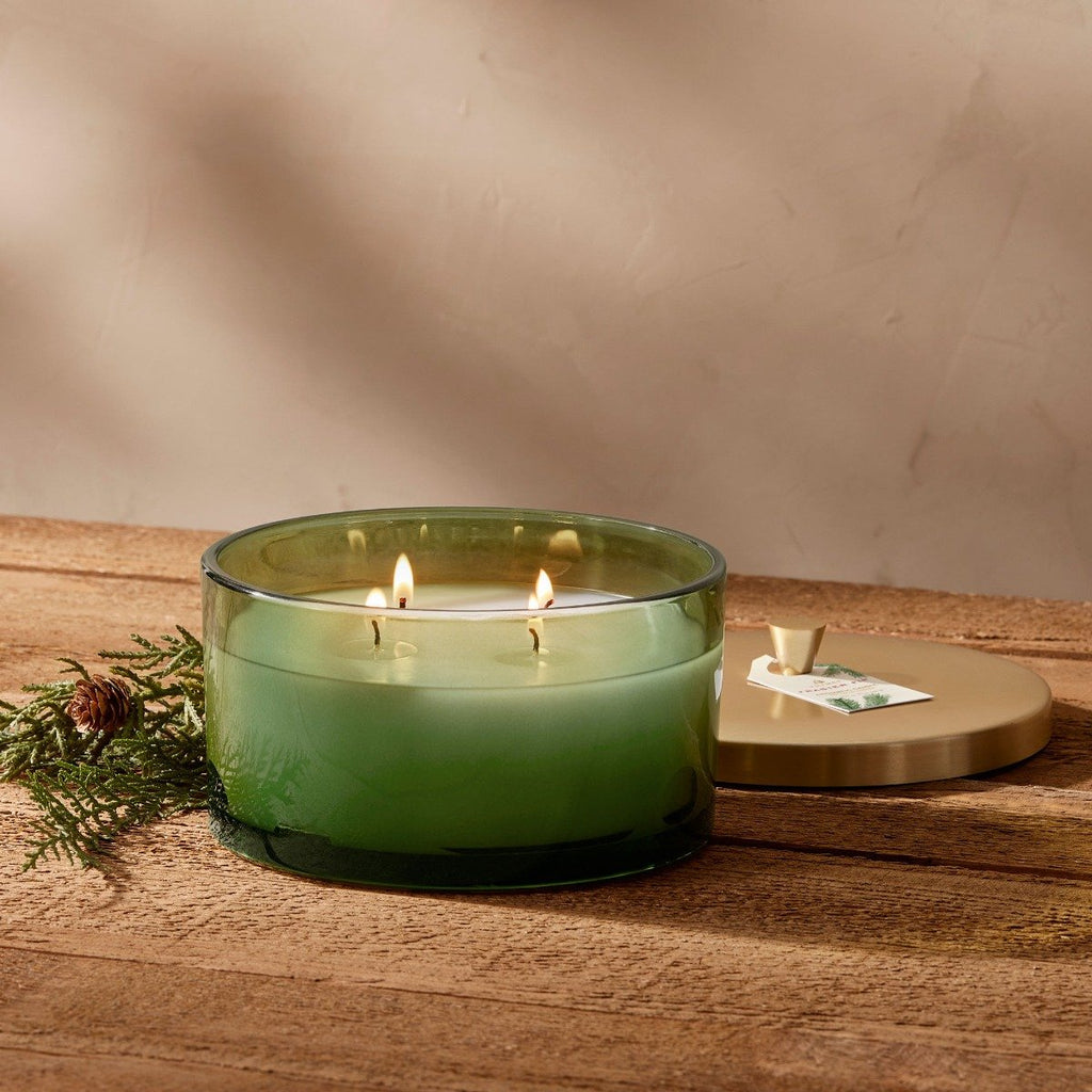 Decorative Candle, Frasier Fir 4 Wick (Green Glass) for Entryways, Mantels and Everyday Home Ambience image 5