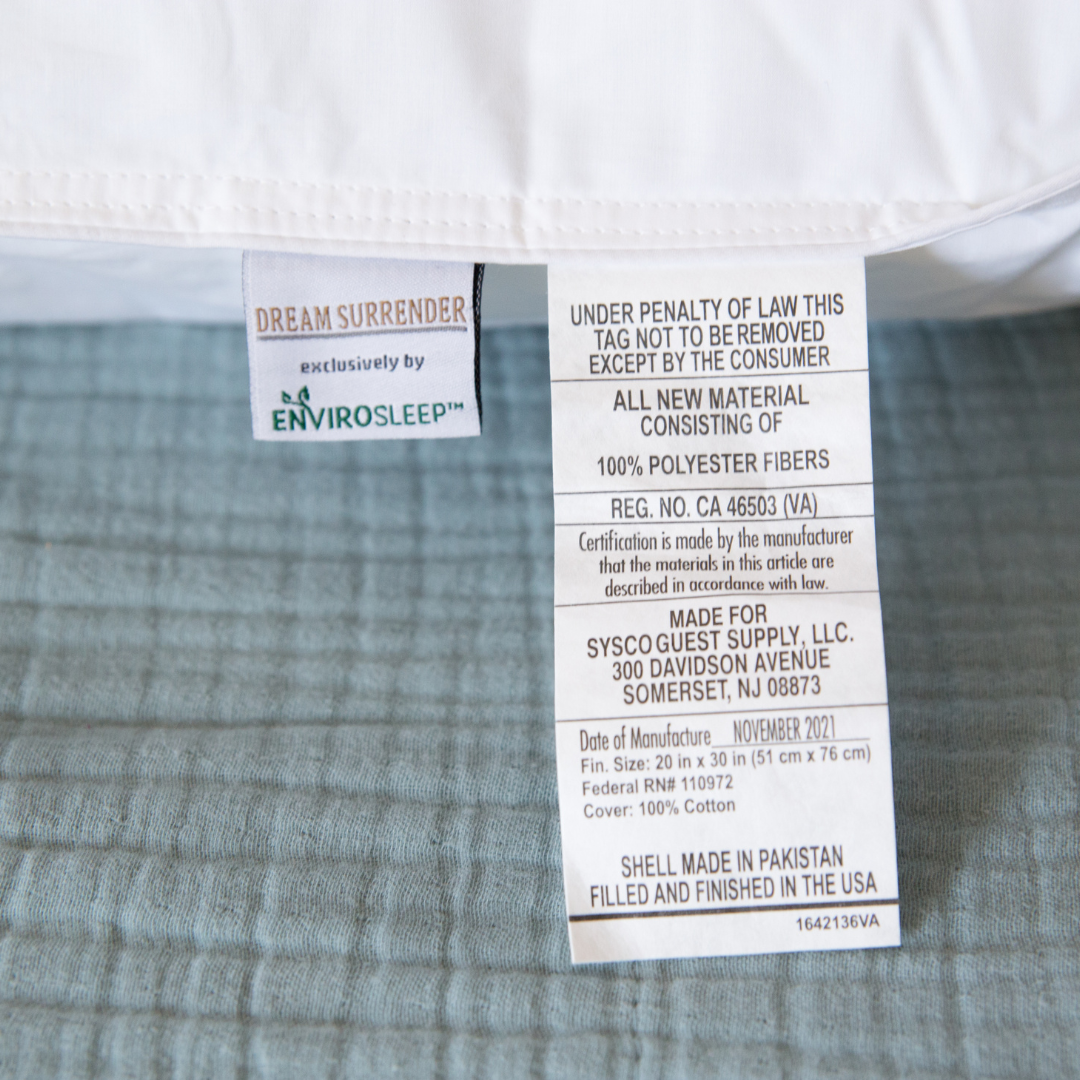 Bed Pillow, Envirosleep Dream Surrender & Dream Surrender, Machine-Washable Care for Everyday Sleep and Guest Room Bedding, 3 Size Options image 5