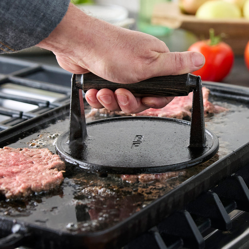 by GreenPan 6.5" Cast Iron Round Grill Press image 5