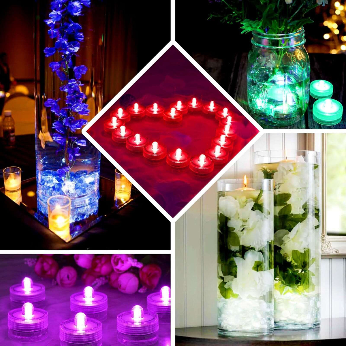 Decorative Vase, 12 Pack Waterproof Flower Shaped Design White for Tabletop Arrangements and Home Decor image 5