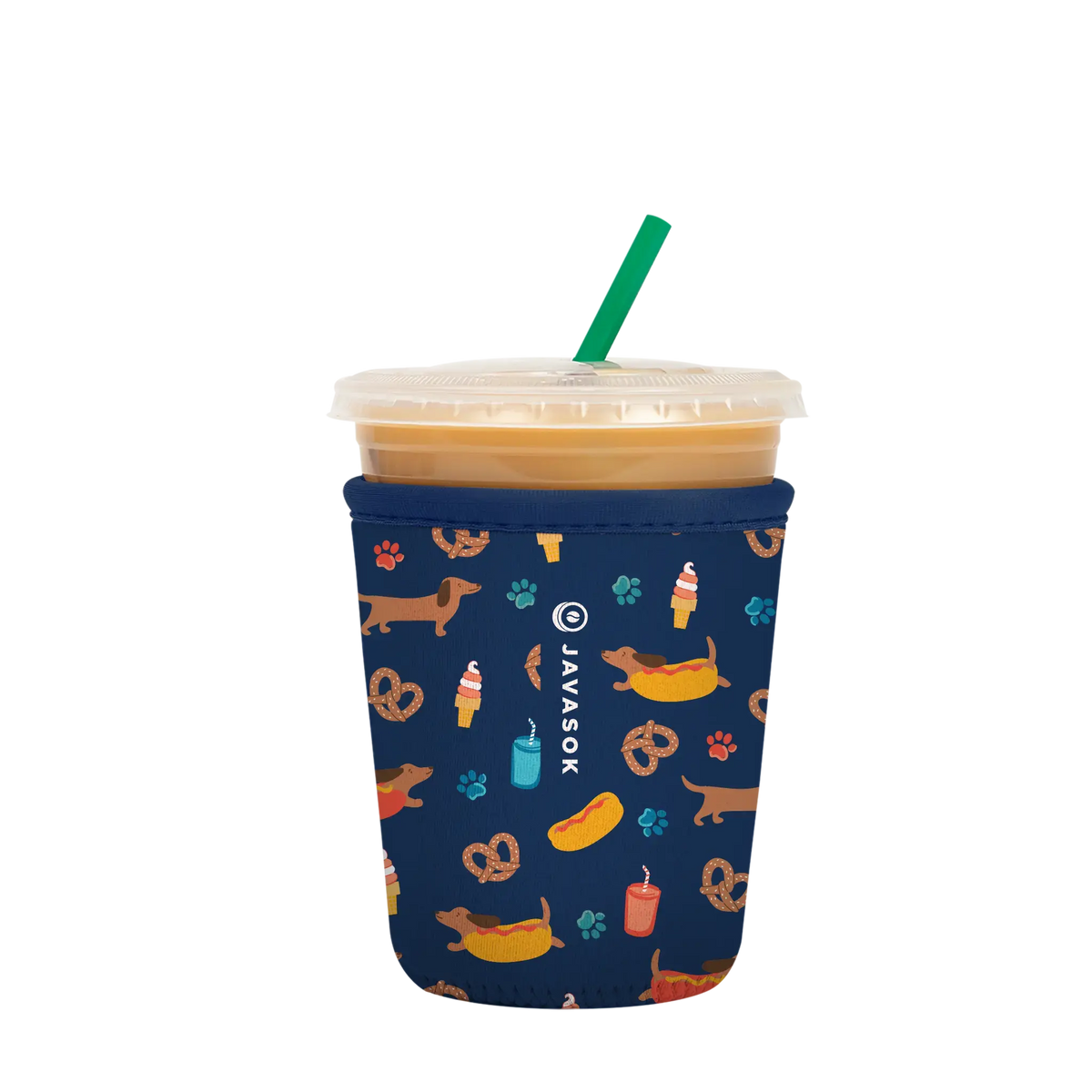 Reusable Cup Sleeve, Hot Dawgs, Neoprene Construction for Coffee Cups, Daily Commutes and Dry Hands, 4 Size Options image 5