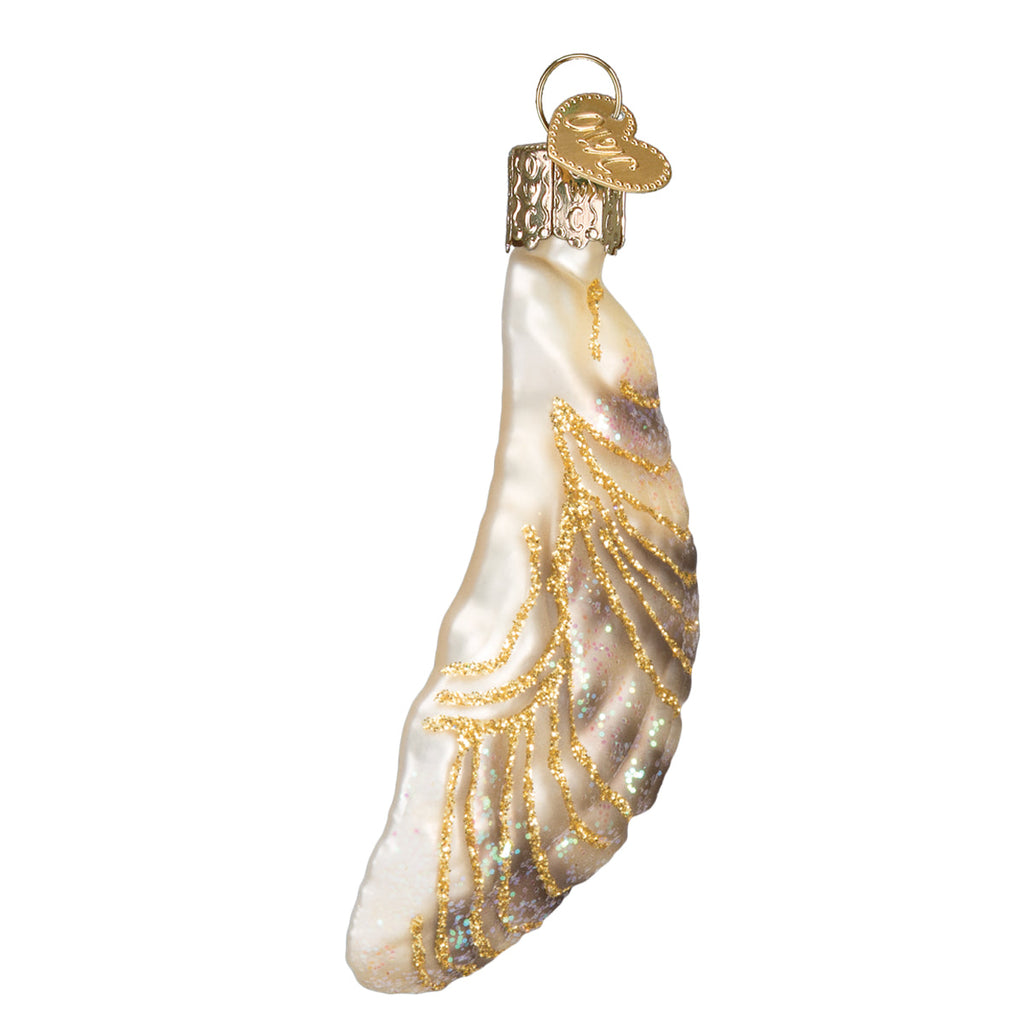 Seasonal Home Decor, Oyster With Pearl Ornament for Mantels, Tables and Seasonal Decorating image 5