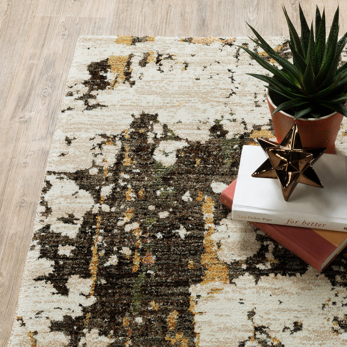 Area Rug, Evolution 7770J Beige Charcoal for Hallways, Dining Spaces and Home Decor, 11 Size Options image 5