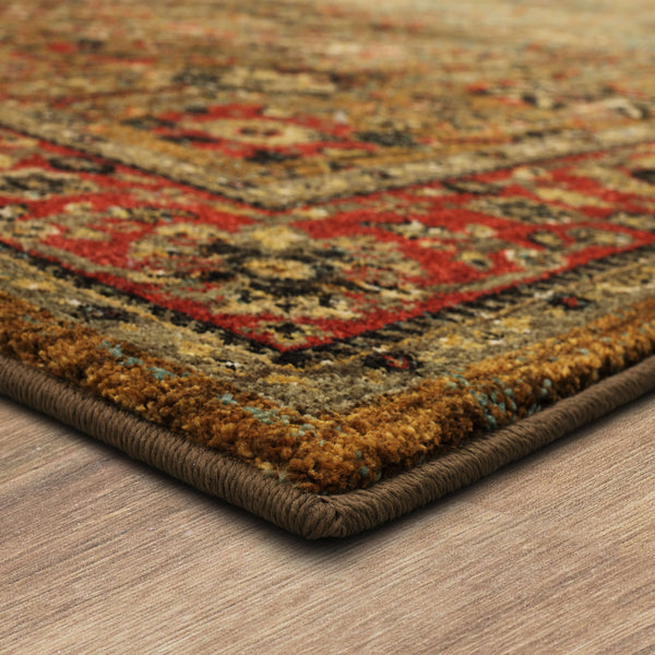 Area Rug, Spice Market Myanmar Aquamarine for Living Rooms, Bedrooms and Entryways, 5 Size Options image 5