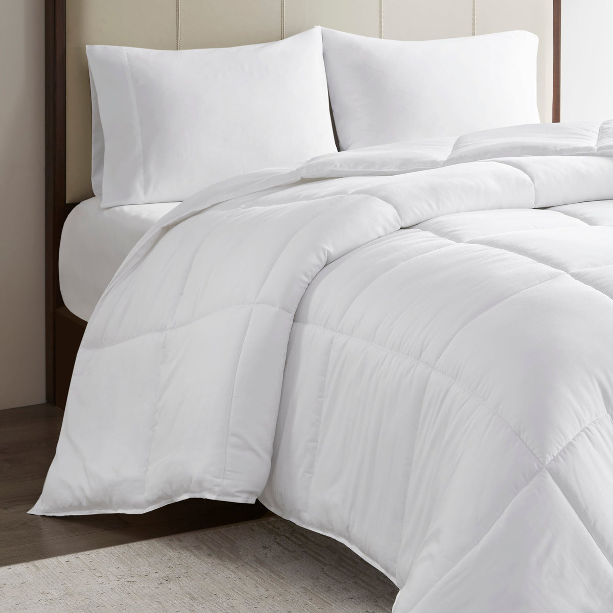 Down Alternative Comforter, Winfield 300 Thread Count Cotton Shell, Machine-Washable Care for Everyday Bedding and Comfortable Sleep image 5