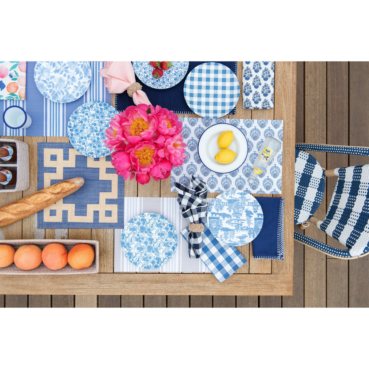 Dinnerware, Mixed Floral Melamine Plate Set II for Everyday Meals and Table Settings, Designed for Family Dining, Serving and Entertaining image 5