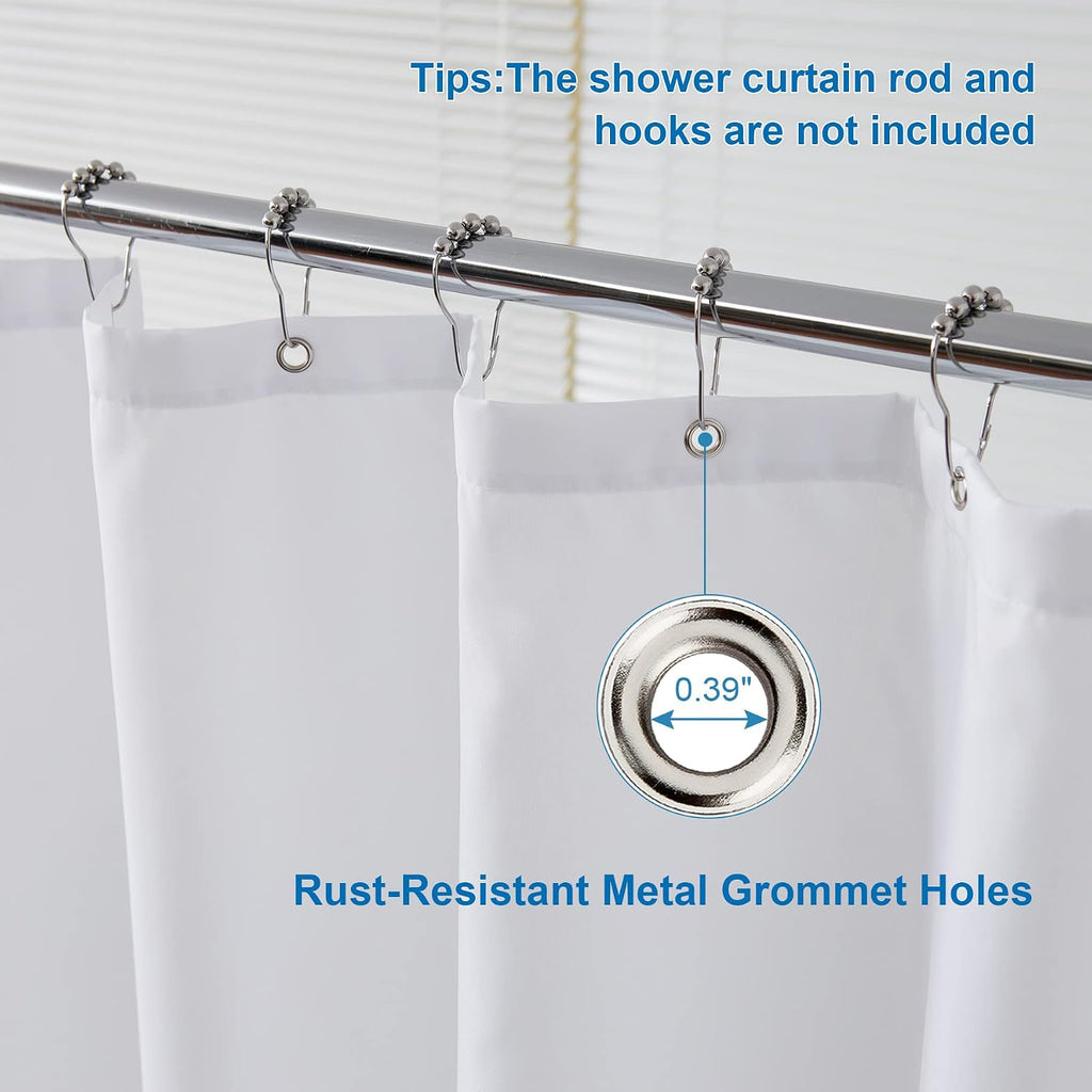 Bathroom Accessory, Waterproof Fabric Shower Curtain Liner, 120, Machine-Washable Care for Guest Baths and Daily Bathroom Routines image 5