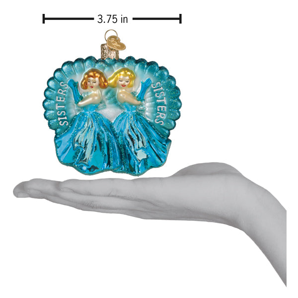 Seasonal Home Decor, Sisters Sisters Ornament for Holiday Displays, Shelves and Festive Rooms image 5
