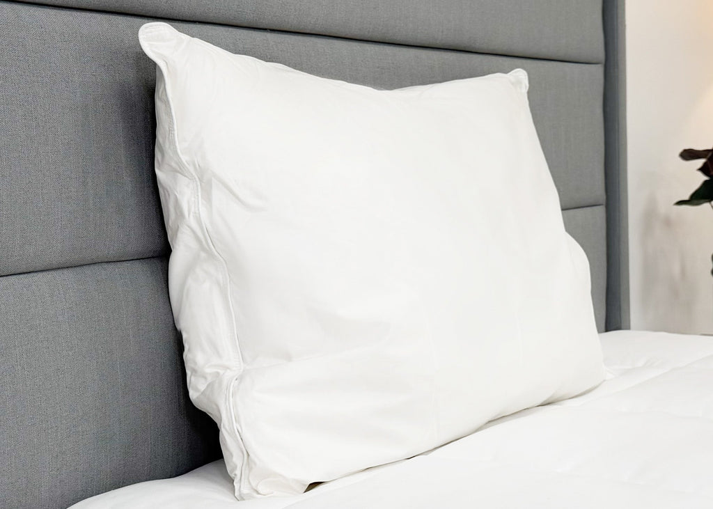 Bed Pillow, High End White Goose Down Soft Support for Sleeping, Reading and Bedroom Comfort, 3 Size Options image 6