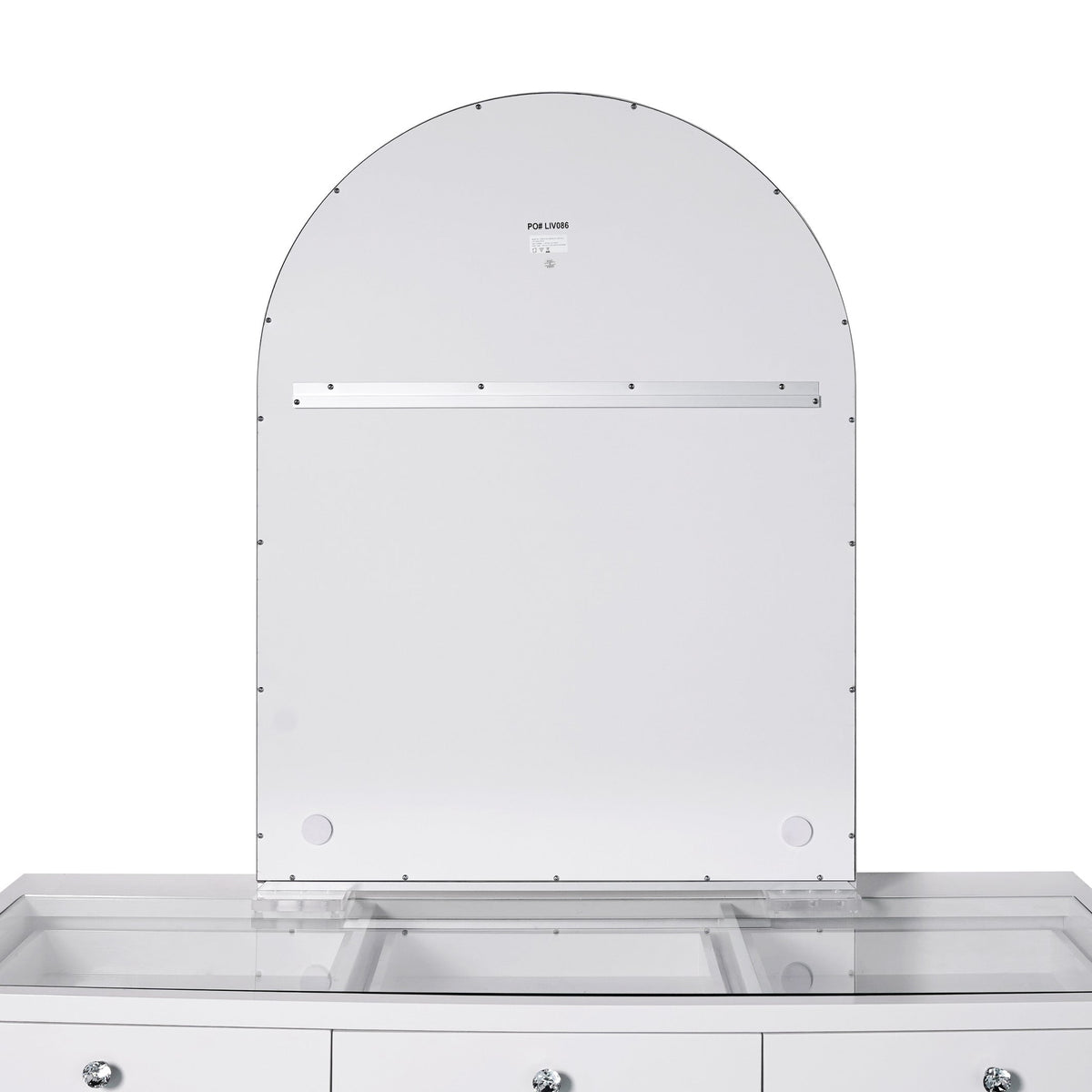 Vanity Mirror, Stage Lite Arch XL, Lightweight Design for Dressing Tables, Makeup Routines and Bedroom Vanities, 2 Style Options image 6