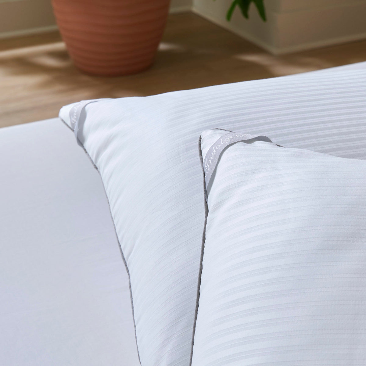 Bed Pillow, Indulgence Synthetic Down, Machine-Washable Care for Sleeping, Reading and Bedroom Comfort, 2 Size Options image 6