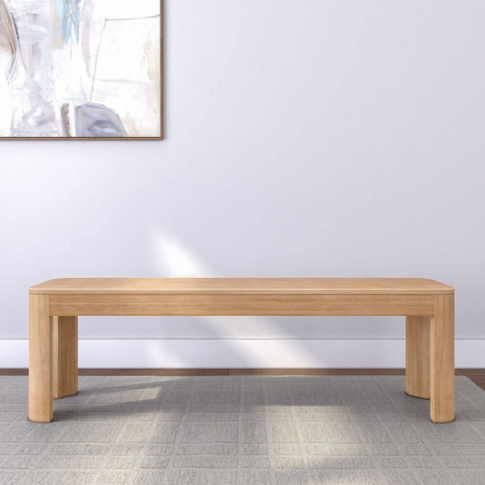 Dining Bench, Contour 58" for Dining Tables, Family Meals and Kitchen Seating, 2 Sizes and 3 Colors image 6