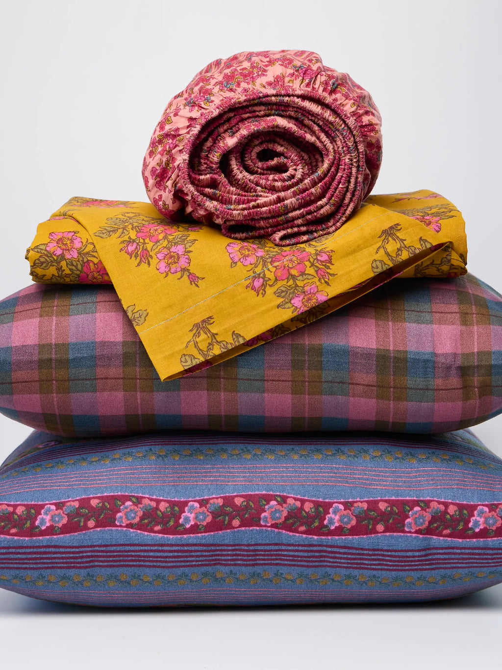 Pillowcase, Mix & Match Cotton , Single Plaid Rosewood for Everyday Bedding and Bedroom Refreshes, 2 Size Options image 6